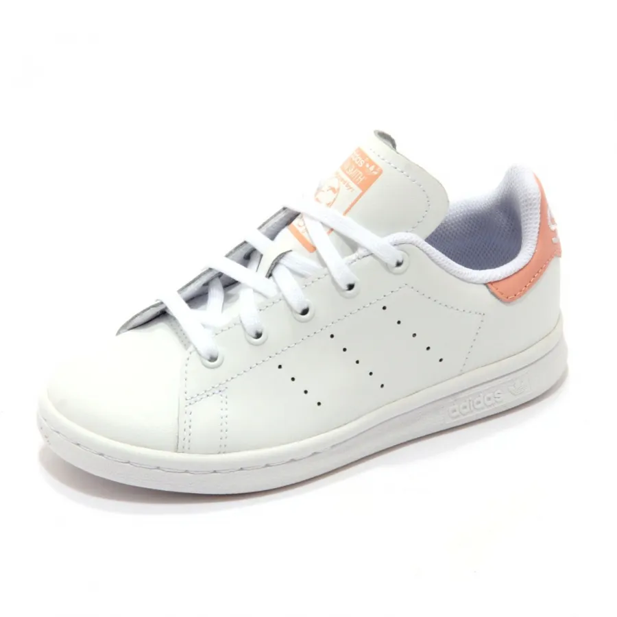 1935AL sneaker bimba girl ADIDAS STAN SMITH kids shoes white/pink