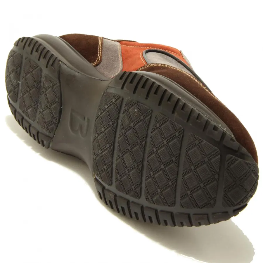 9126F sneaker marrone grigio ruggine BLU BARRETT scarpa uomo shoes men