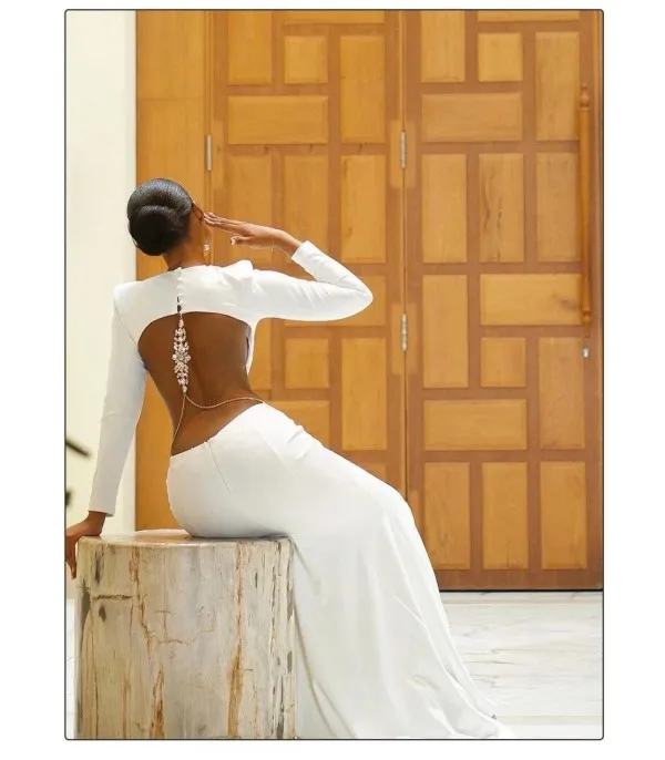 Abito long Backjewels