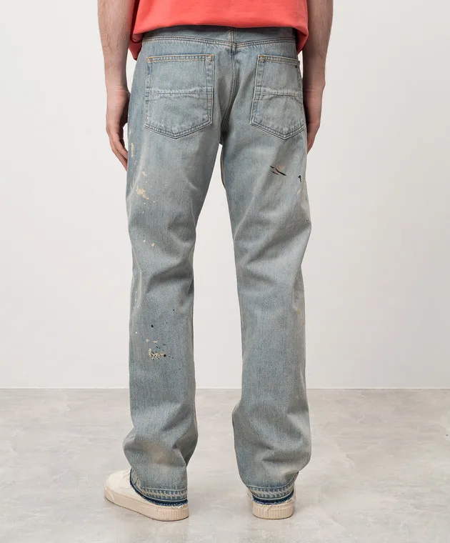 AMIRI Jeans PAINTER blu con logo AMDNGH1026