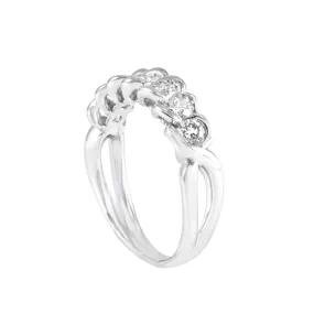 Anello Alfieri & St John in oro bianco con diamanti ct 0,75  Mis 15