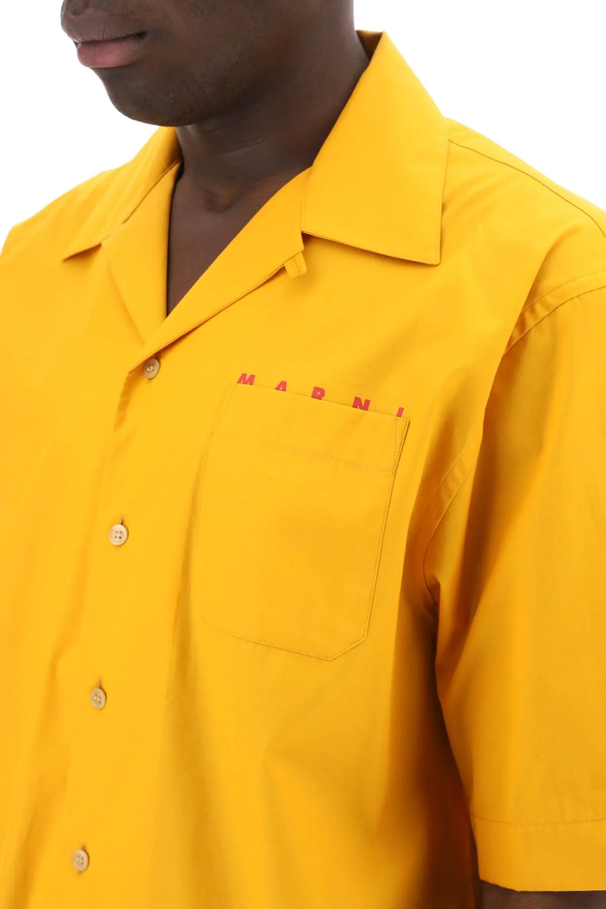 Camicia Stile Bowling In Cotone Organico
