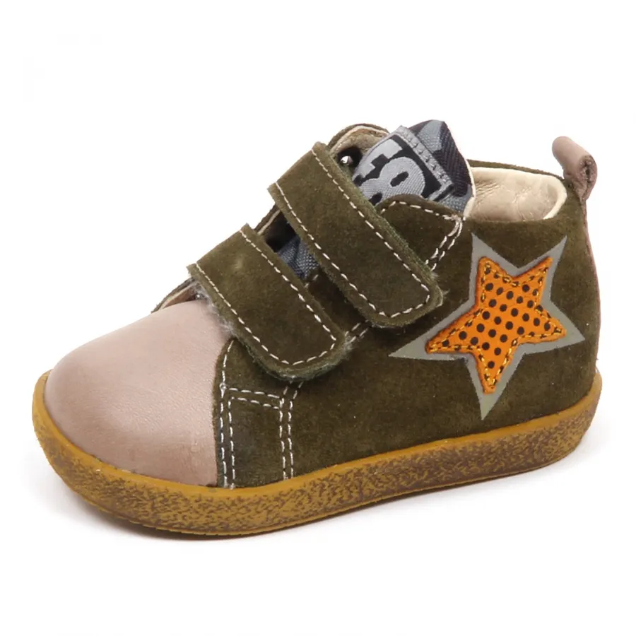 E3342 sneaker bimbo verde FALCOTTO by NATURINO scarpe primi passi shoe baby boy