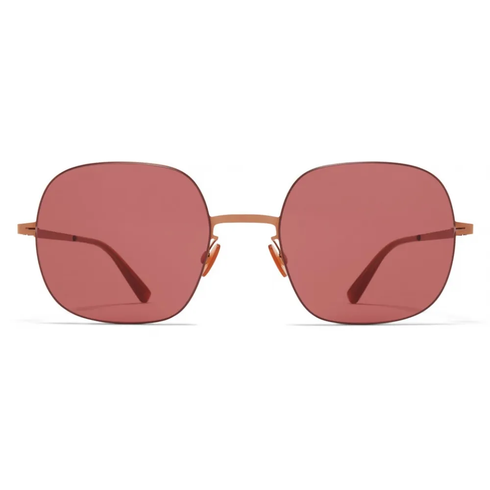 Mykita - Momo - Lessrim - Rame Lucido Viola - Metal Collection - Occhiali da Sole - Mykita Eyewear