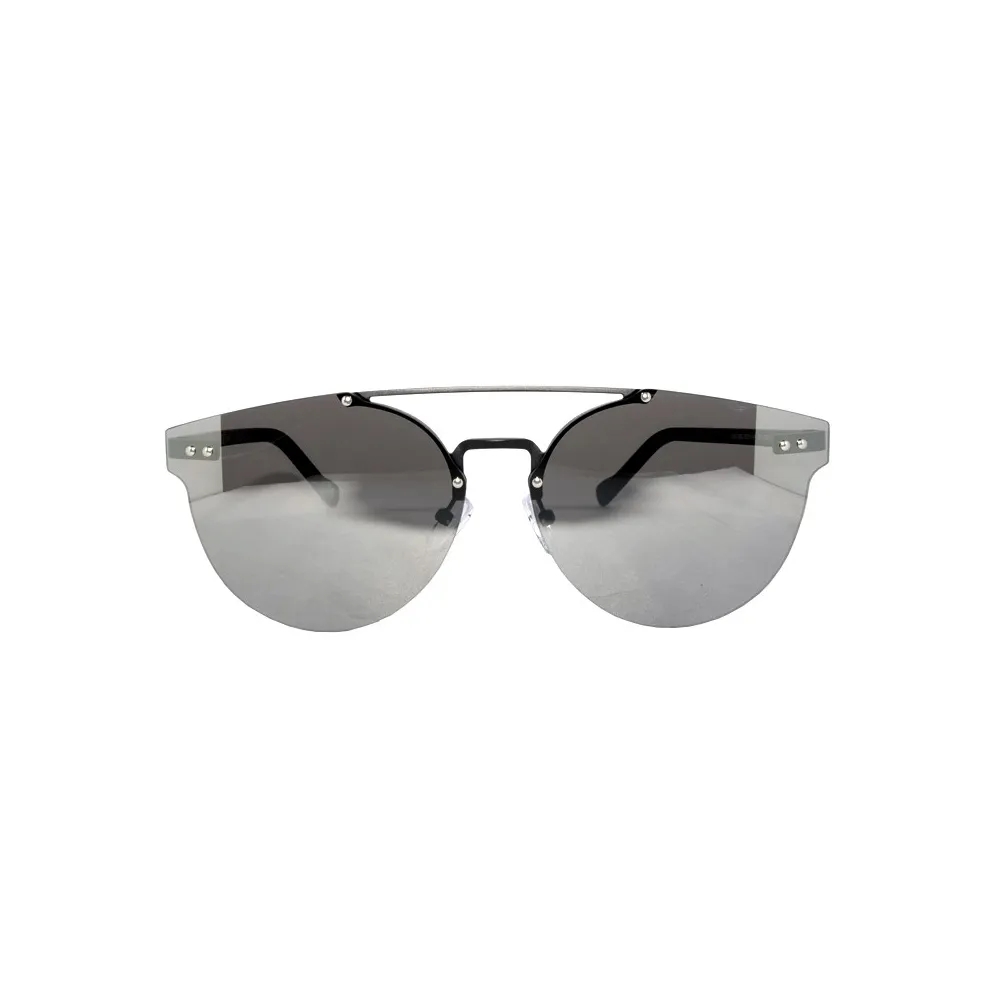 No Logo Eyewear - NOL09963 Sun - Nero e Argento - Occhiali da Sole