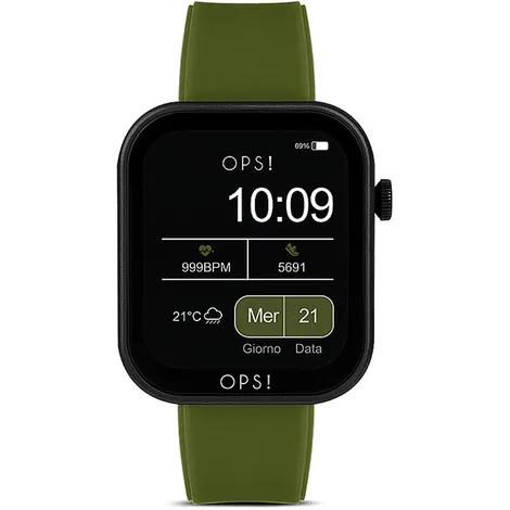 OPS OBJECTS OSmartwatch da donna in silicone verde Ops 
