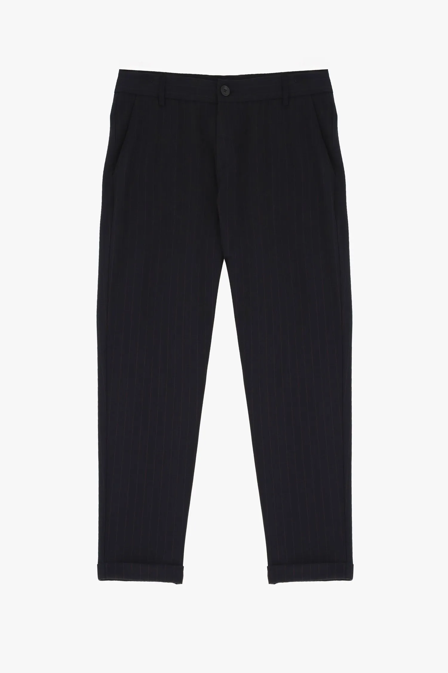   Pantaloni slim-fit gessati     