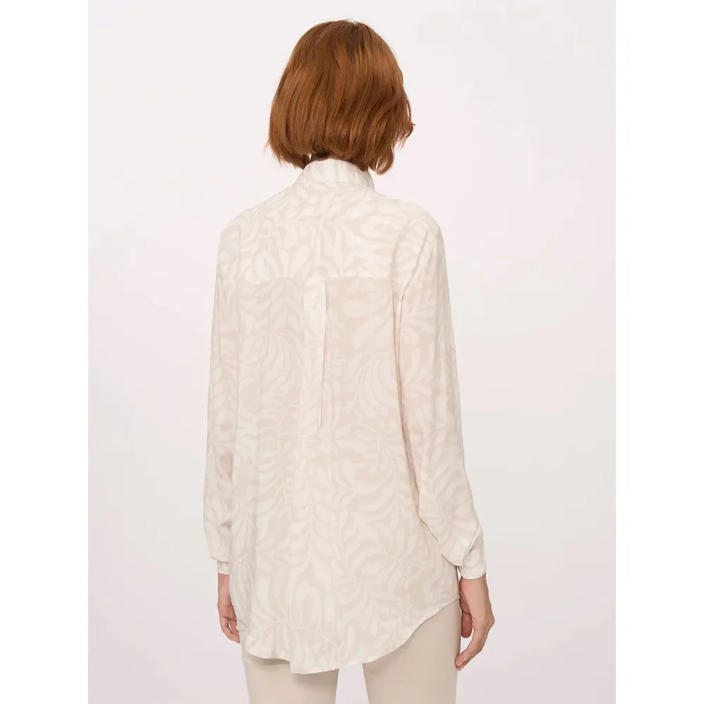Ragno Camicia con Maniche Lunghe in Ecoseta Art.dm84sc Fant.Champignon