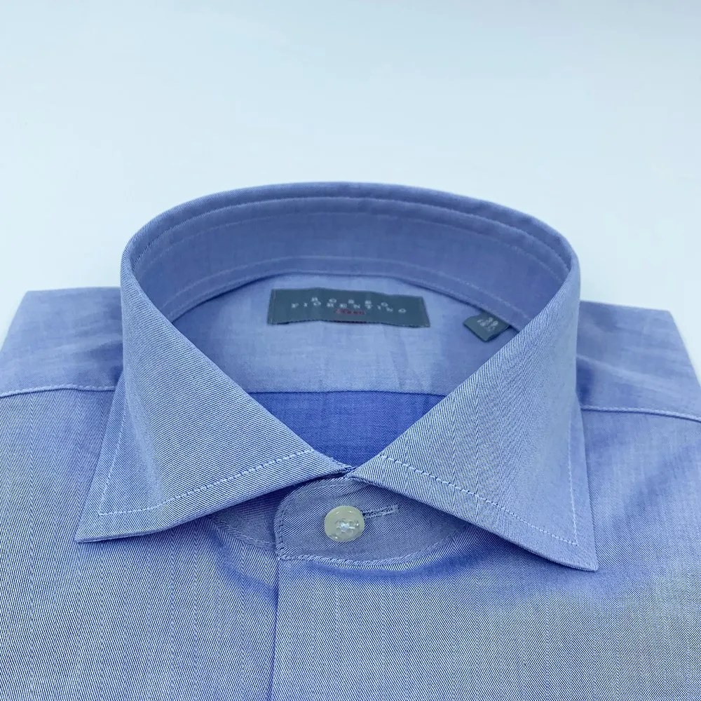 Rosso Fiorentino camicia uomo 100% cotone art.3022 regular con pinces