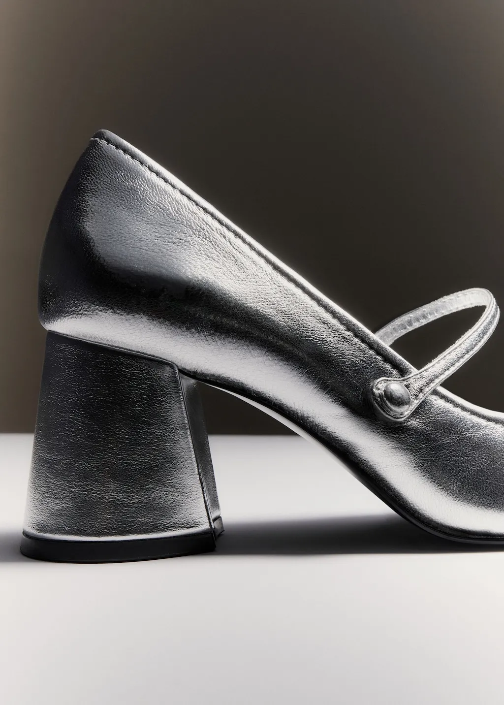 Scarpe pelle metallizzata 