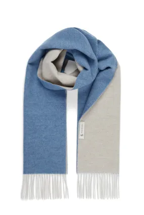 Sciarpa Eternity light blue in puro Alashan Cashmere
