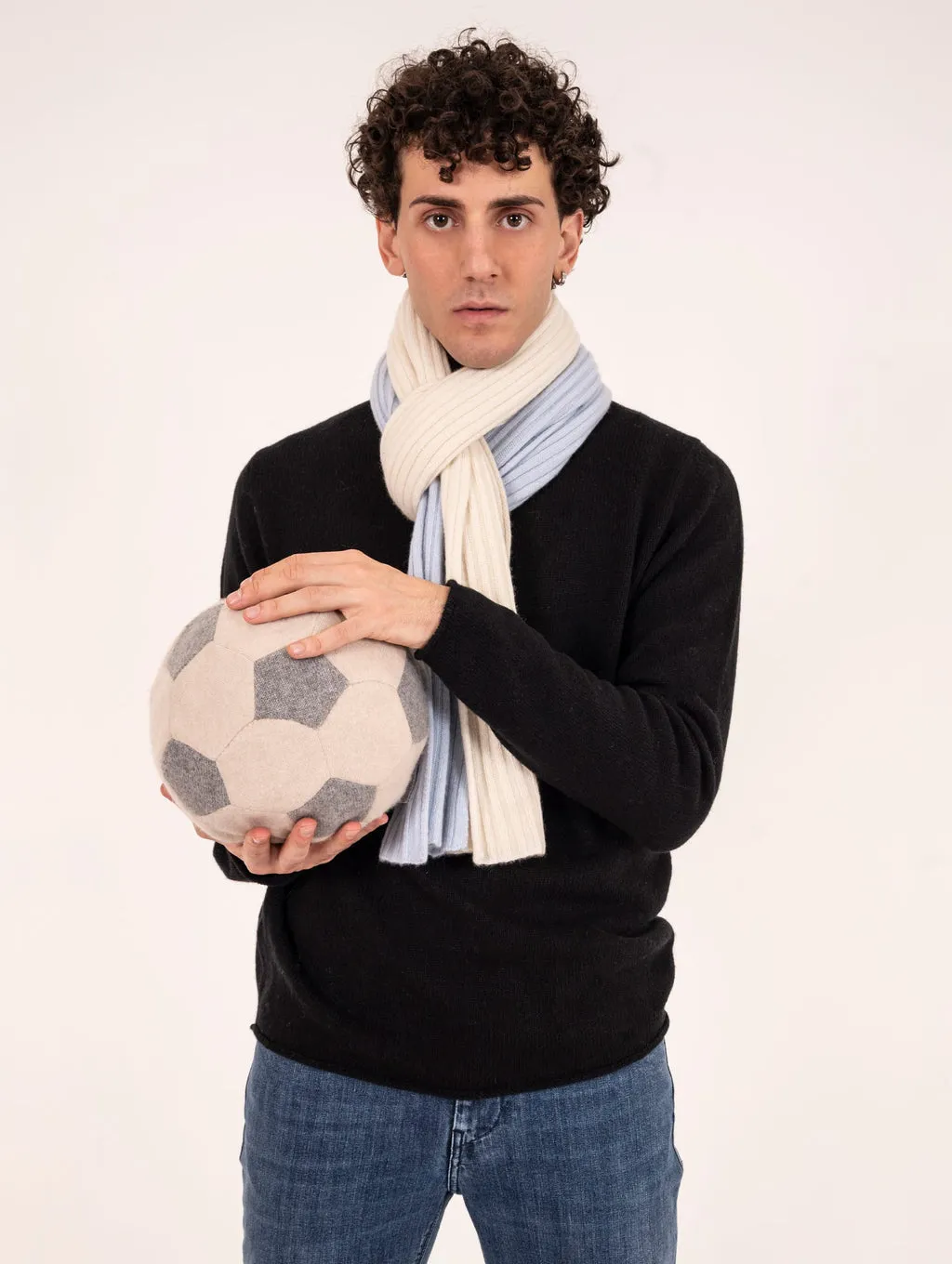 Sciarpa Vintage Lazio Four Stroke in Puro Cashmere