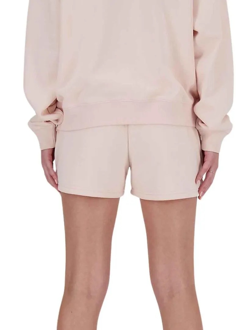Shorts New Balance French Rosa per Donna