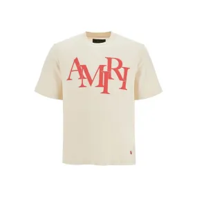 T-shirt logata Amiri Staggered